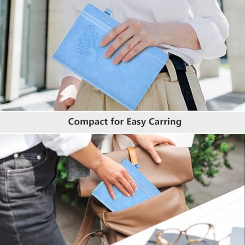 Lined Notebook 5.9"x8.5", Hardcover Leather Journal for Women Men,160 Pages | Medium Size 100 Gsm Writing Journal, Leather Journaling Notebooks for Work School Business Travel Note taking & Daily Diary