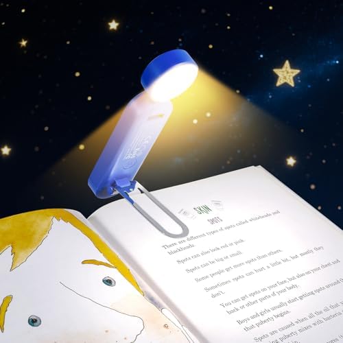 VAVOFO USB Rechargeable Book Light, Bookmark Clip on LED Reading Light