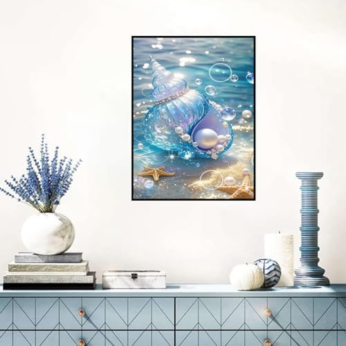 Benjenes Conch Diamond Art Kits for Adults, Diamond Painting Kits