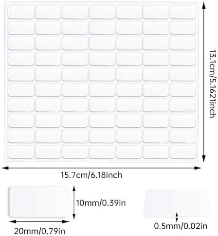 JANYUN 140 Pcs Mounting Putty, Double Sided Sticky Dots Poster Putty Clear