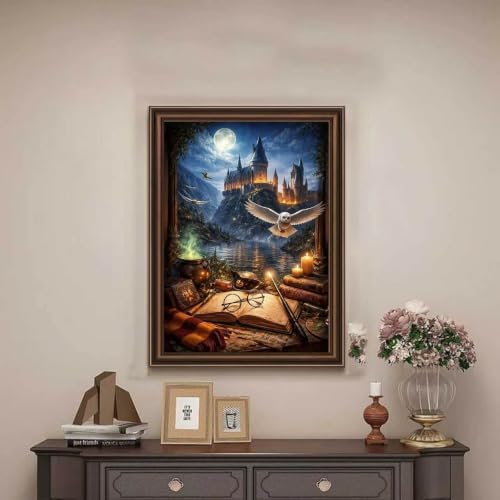 Paint by Numbers kit for Adults Magic Castle,Adult Paint by Number Kits