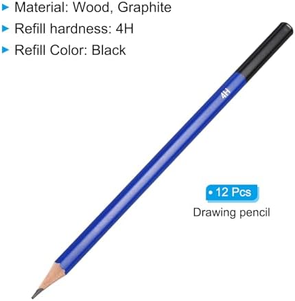 PATIKIL 4H Drawing Pencils for Sketching, 12PCS Sketch Pencils for Drawing Art Pencils Graphite Wood Pre-sharpened for Drawing Sketching Artists, 4H Pencils