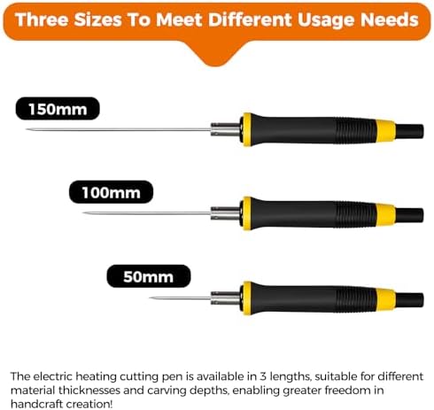 FIRElood Foam Cutter, 10cm Hot Wire Styrofoam Cutter Tool, Electric hot Knife for DIY,Art Making, Foam Carving (black, 100mm), Electronic Transformer Adaptor