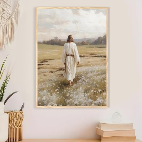 Jesus Paint by Numbers Kit for Adults Framed Canvas 12X16 in, Frameworkless