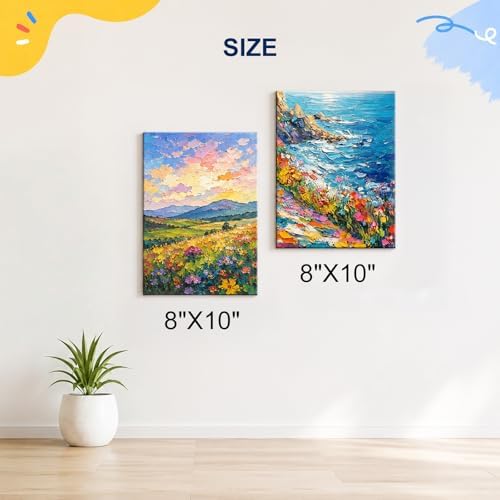 Canvas Boards for Painting 4 Pack 8x10 Inch Blank Canvas Panels
