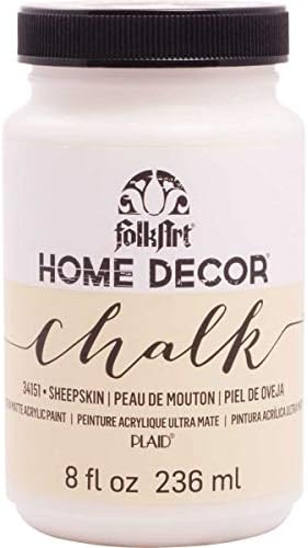 FolkArt Home Decor Chalk Furniture & Craft Paint in Assorted Colors, 8 ounce, Sheepskin