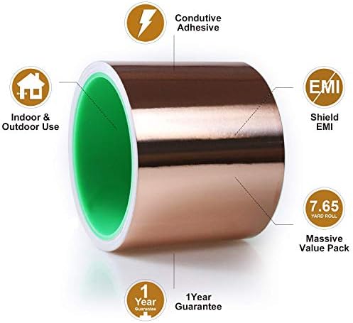 LOVIMAG Copper Tape (3"X 275") HVAC Foil Anti Tarnish Strips