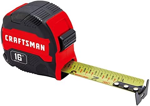 CRAFTSMAN Tape Measure, Compact Easy Grip, 16 FT (CMHT37441S)