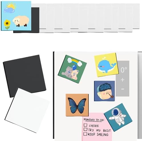 15 Pack 3 Inch Square Mini Magnetic Canvas Boards for Painting