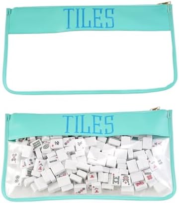 Empty American Mahjong Tiles Bag with Zipper - Up to 160 Tiles