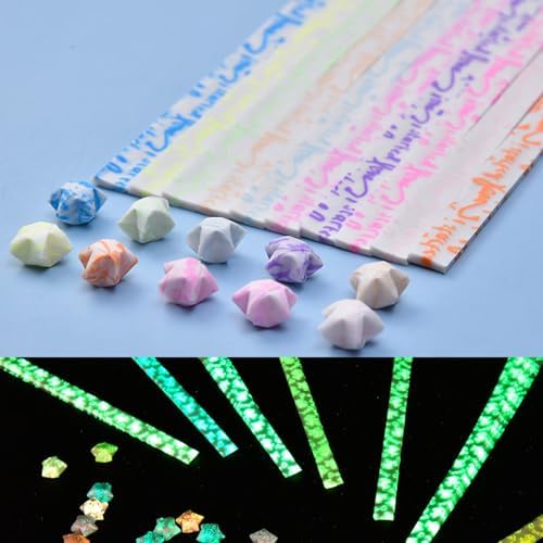 Luminous star paper strips, origami strips (20 colors/600 sheets)