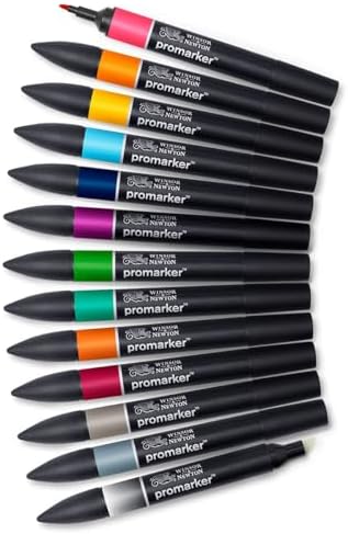 Winsor & Newton ProMarker Set, 12 Count, Tattoo Tones