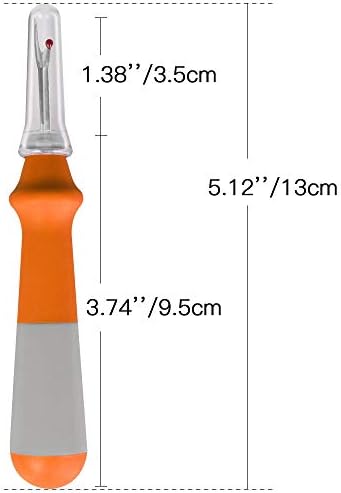 Lhedon Seam Ripper 3 PCS, Seam Rippers for Sewing, Ergonomic Grip, Colorful Large Thread Stitch Remover Tool Handy Stitch Rippers for Sewing Crafting Removing Hems and Seams