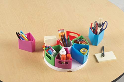 Learning Resources Create-a-Space Storage Center | Toy Desk Organizer, Classroom Workspace Must Haves, Homeschool Organization, Arts & Crafts, Caddy, Office & Teacher Supplies