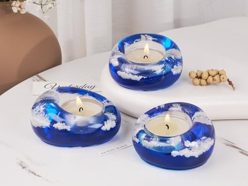Konrisa Silicone Candle Molds Soy Wax Mold for Candles Making, Handmade Soap Moulds Silicone Molds for Candles, Set of 3