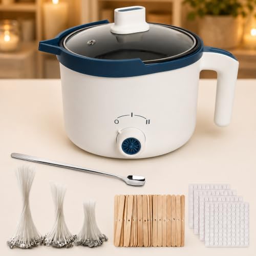 Podoy Wax Melting Pot for Candle Making, 1.8L Electric Candle Wax Melter