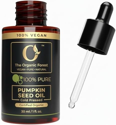 Pumpkin Seed Oil – Cold Pressed for Thicker Hair & Growth Support, Weak Dry Hair & Scalp Care, Beard & Skin Oil