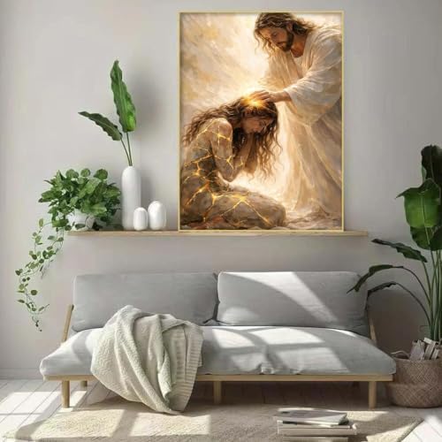 WUDWL Jesus Diamond Art Kits for Adult Diamond Painting Kits for Adults
