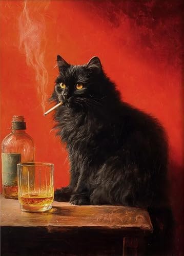 EIBEILI Cat Diamond Art Kits for Adults-Diamond Painting Kits Wall Decor