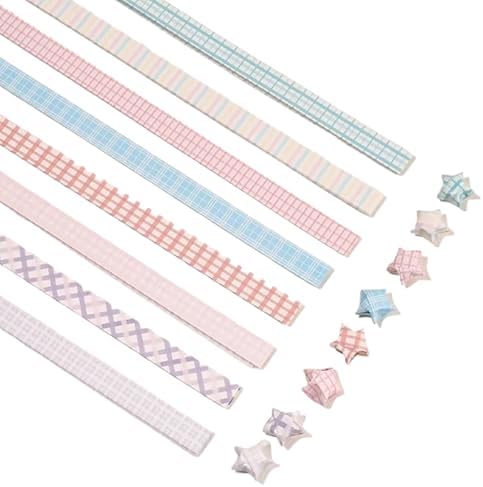 800 Pcs Cartoon Origami Paper Star Strips, Colorful Folding Strips for DIY Lucky Star Handcraft, Party Decoration