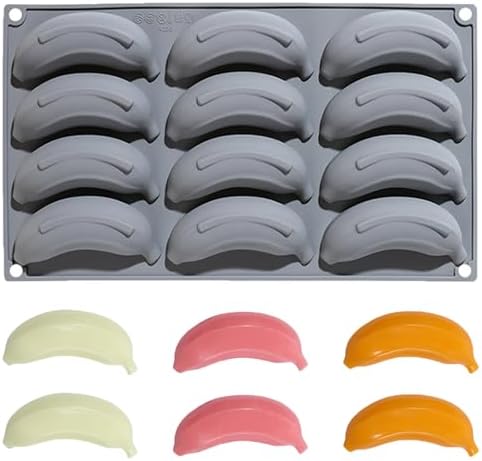 3D Silicone Banana Molds for Chocolate, Candy, Pastry, Truffle, Cookie