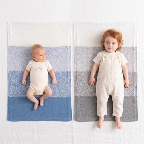 Baby Bloom Gradient Blanket Kit | 4 Balls Gradient Yarn, 50% Cotton & Viscose | Pattern Included | Revolution Fibers (Honey Bee Yellow)