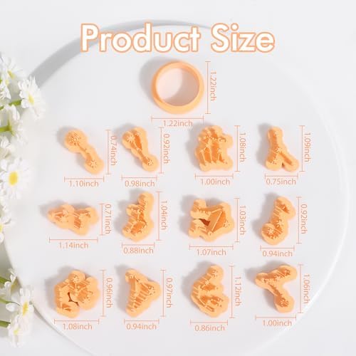 Puocaon Zodiac Polymer Clay Cutters - 13 Pcs Zodiac Star Signs Cutters for Polymer Clay Jewelry Constellations Earrings Making Kit for Polymeric Jewelry Design