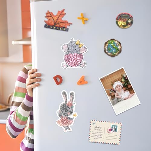 High Energy Round 2.25" Magnets with Adhesive Backing for Souvenir Fridge Magnets - Magnet Stickers for Classroom Decorations- Teacher Must Have - Teacher Supplies,Thick 0.08"-24 Pack