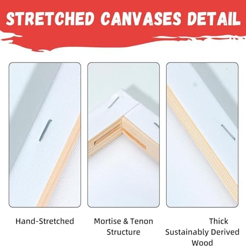 HAGUDAMU 3 Pack Flower Girl|Pre Drawn Canvas for Painting for Adults Paint and Sip Party Supplies Canvas Painting Kits Stretched Canvas to Paint Games Ladies Night Flowers Girl Art Set(8x10)