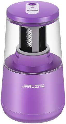 JARLINK Electric Pencil Sharpener, Heavy Duty Helical Blade, Auto Stop