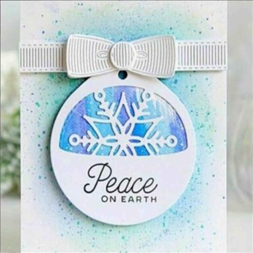 Scrapbooking Die-Cuts for Card Making, Christmas Metal Cutting Dies, Paper Craft Punch Template, Background Embossing Stencils, DIY Album Décor (Bowknot-15.4x6.3cm)
