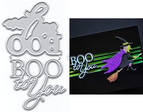 Shadow Halloween Boo Metal Cutting Dies for Card Making