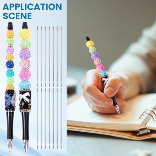 50PCS Beadable Pen Extender Rods, 97 mm/ 3.81 Inch Beaded Metal Rods