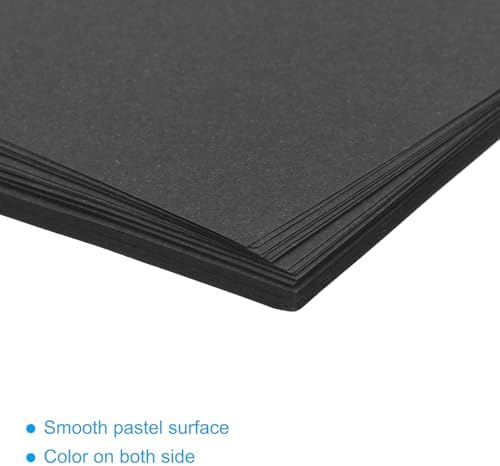 MECCANIXITY 50 Sheet Origami Paper Double Sided Black 2.5x2.5 Inch Square Sheet for Art Craft Project, Beginners, Gift Decoration