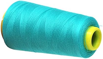 Mandala Crafts Aquamarine Mercerized Cotton Thread Cone for Sewing Quilting
