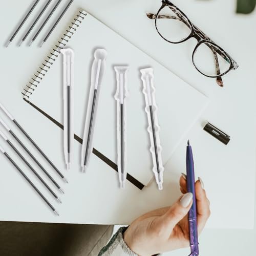 100 Pcs Ballpoint Pen Refills, 0.7mm Ink Replaceable Ball Point Pen Silicone Molds Resin Casting Molds for DIY Resin Crafts Making