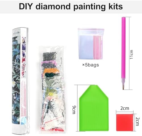 Pink Poker Diamond Art Kits for Adults Diamond Painting Kit for Beginner