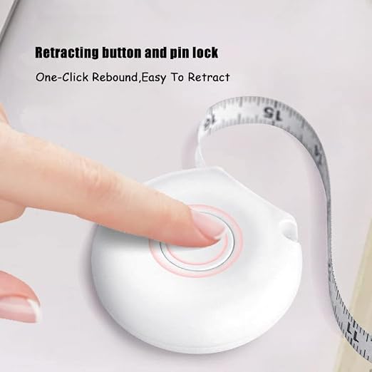 Tape Measure Body Measuring Tape 80inch/205cm Lock Pin Retract Tape Measure for Tailor Fitness Clothes Sewing Handcrafts Weight Loss Body Measurement