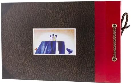 Scrapbook Photo Album,Our Adventure Book, Embossed Words Hard Cover Movie Up Travel Scrapbook for Anniversary, Wedding, Travelling, Baby Shower, etc (Adventure Book)