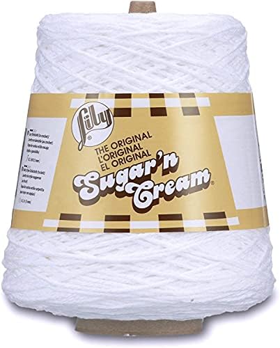 Lily Sugar'n Cream Cone Cotton Yarn for Dishcloths, White