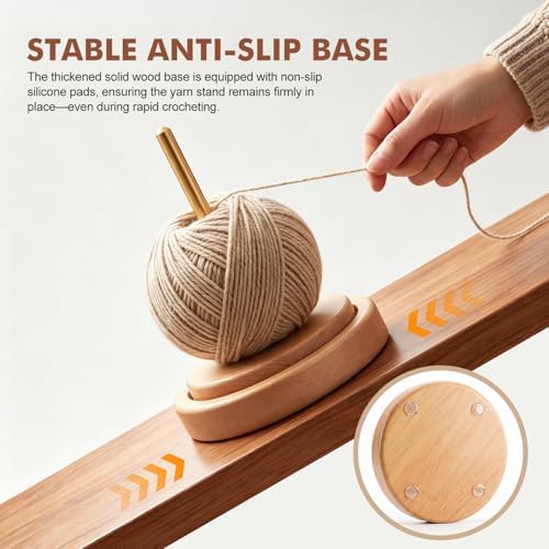 Yarn Holder for Crocheting & Knitting, Knitting Crocheting Accessory Gift