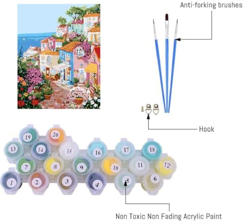 AIBOERL Paint by Numbers Kit for Adults Beginner,Landscape,12X16In