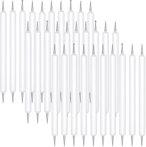 Ashmacdo 20 Pcs Dotting Tools for Painting,Ball Embossing Tool Tracing Stylus for Transfer Paper Drawing Nail Art