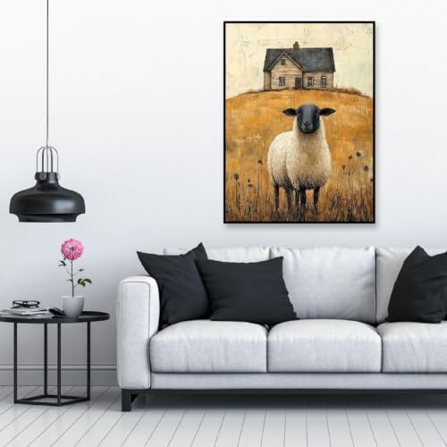 Sheep Diamond Art Kits for Adults, Diamond Painting for Beginner 5D DIY