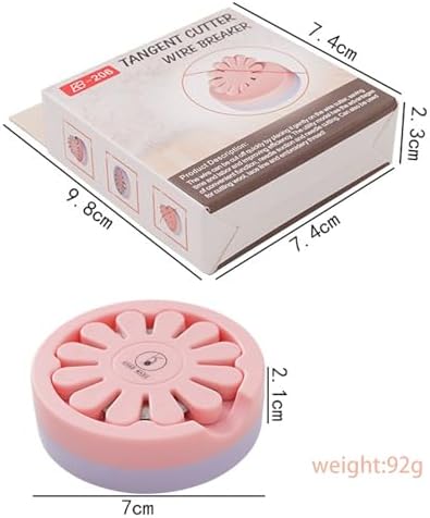 Thread Cutter Thread Cutting Tools Quilting Supplies for Sewing Seam Magnetic Pins Holder-Pink(The Blade is not Removable)