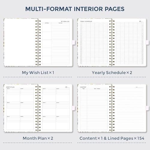 AHGXG Spiral Journal Notebook, 160 Lined Pages, A5 Size (5.7'' x 8.3'')