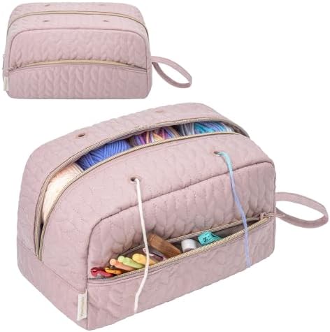 KarSyon Crochet Bag for Yarn Storage Knitting Crochet Supplies Accessories