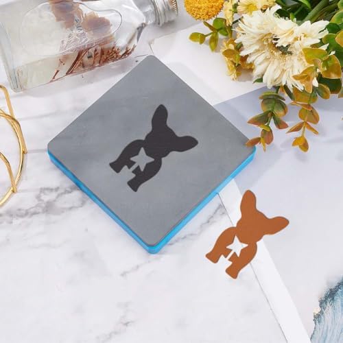 SUPERDANT Bread Bag Clip Leather Die Dog Shape Wooden Die Cutter Animal Leathers Cutting Dies DIY Art Crafts Leathers Craft Punch Tool for Men Women Leather Making for Handmade Lover Gifts