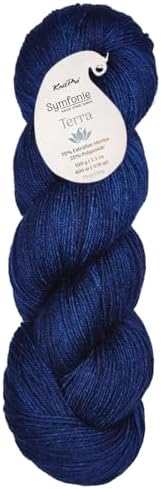KnitPro Symfonie Fingering Weight Merino Wool Yarn 100g, Delhi Blue