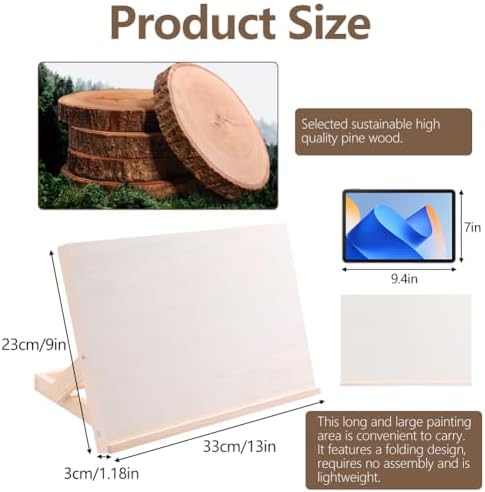 2 Pack Tabletop Easel for Painting, Adjustable Desktop Easel, 13 x 9 Inches